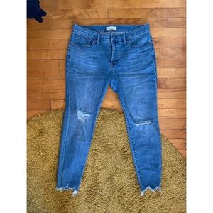 Madewell denim 9" high rise skinny jeans 32P